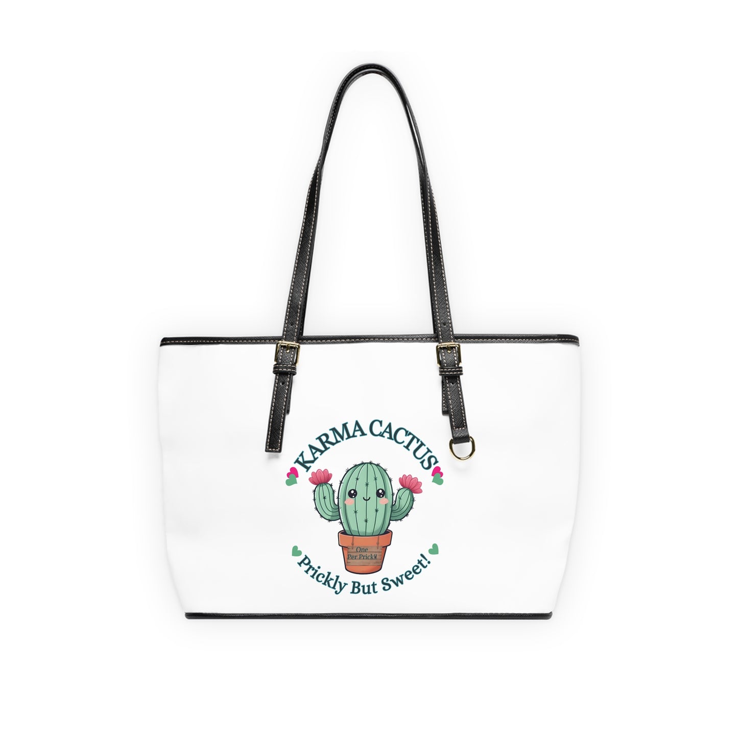 Karma Cactus Tote Bag: Fun Fashion Bag for Trendsetters!