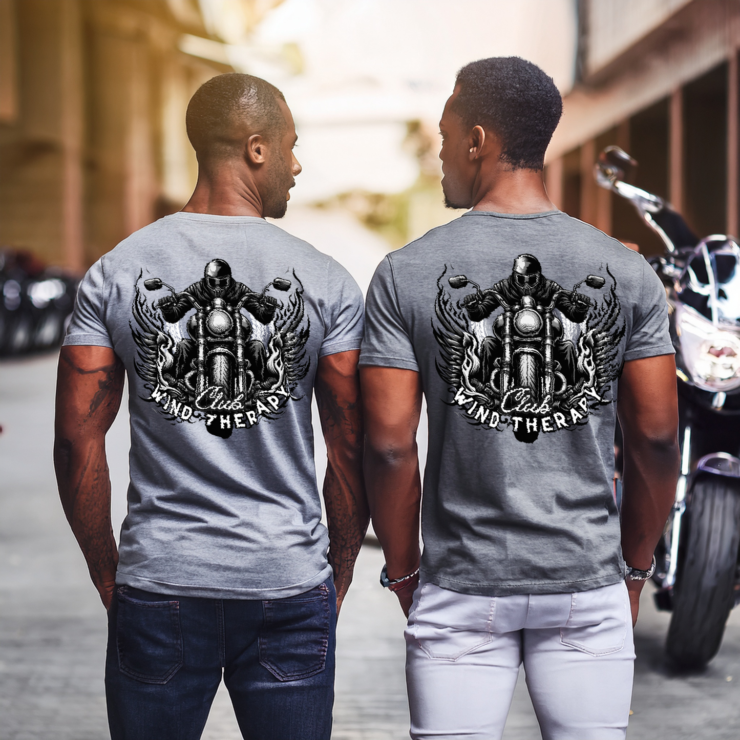 Rev Up Your Style: Wind Therapy T-Shirt for Bikers & Riders!