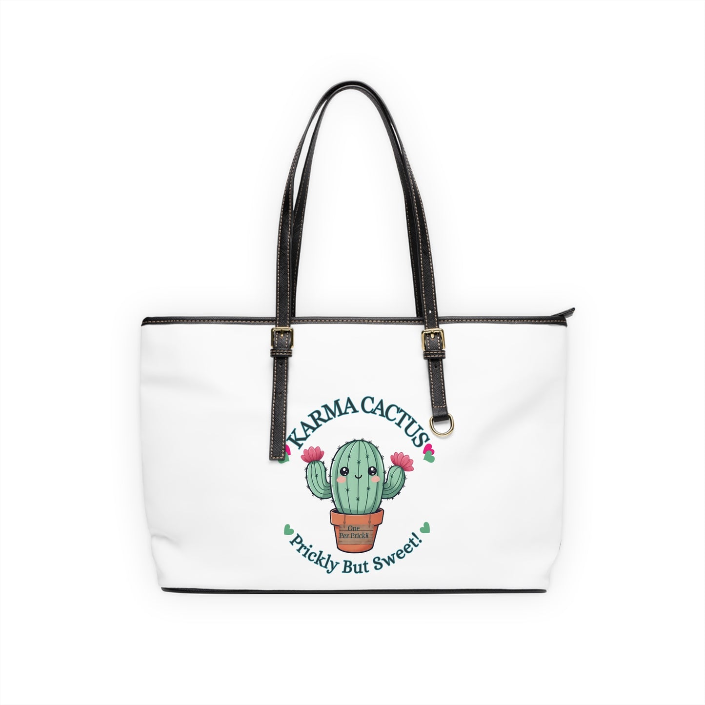 Karma Cactus Tote Bag: Fun Fashion Bag for Trendsetters!