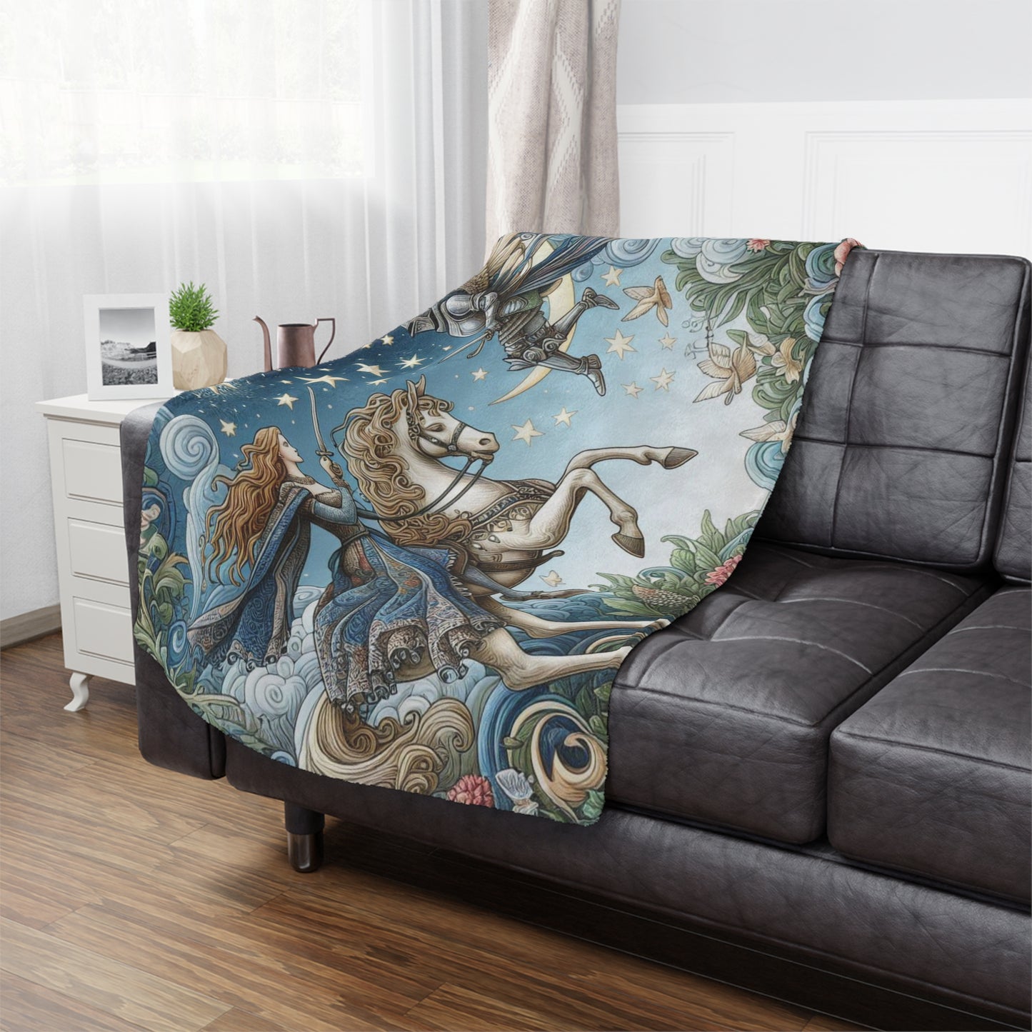 Heroes Duel - Whimsical Fantasy Microfiber Blanket