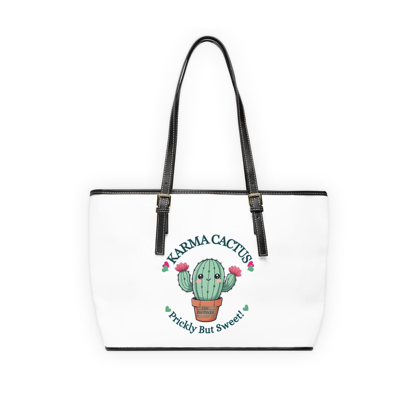 Karma Cactus Tote Bag: Fun Fashion Bag for Trendsetters!