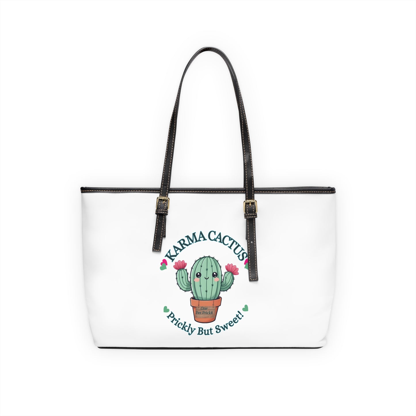 Karma Cactus Tote Bag: Fun Fashion Bag for Trendsetters!